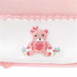 French Knot Pink Bear Cap