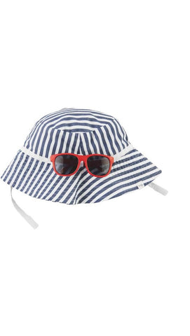 Blue Stripe Hat & Sunglasses