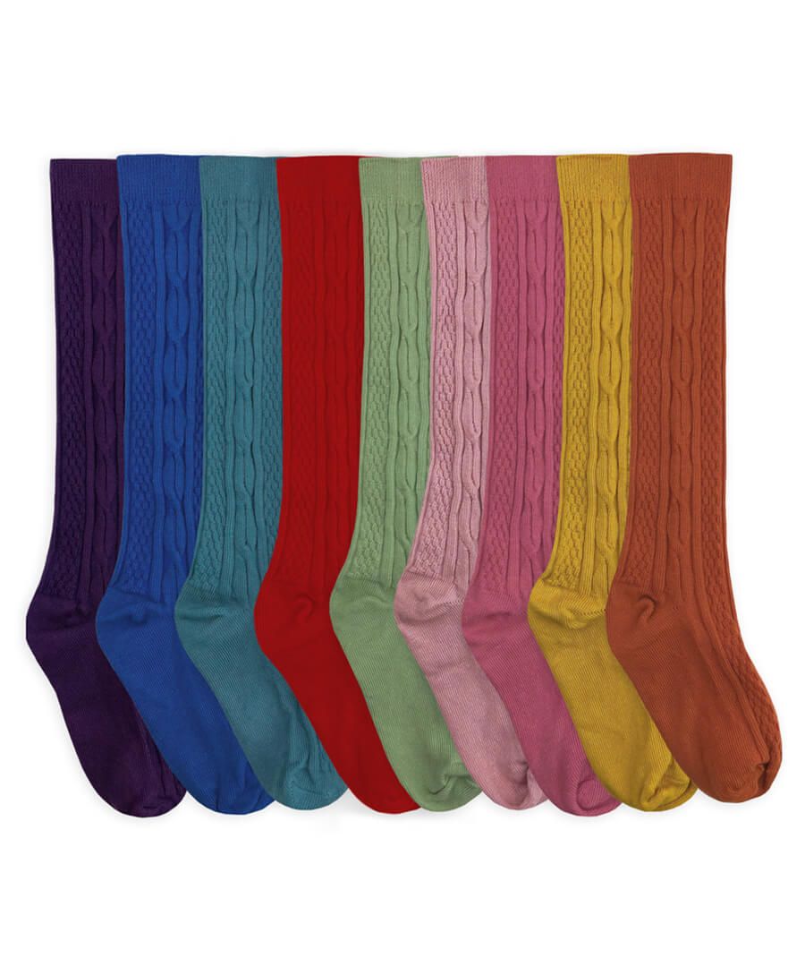 Cable Knee Socks - Various Colors