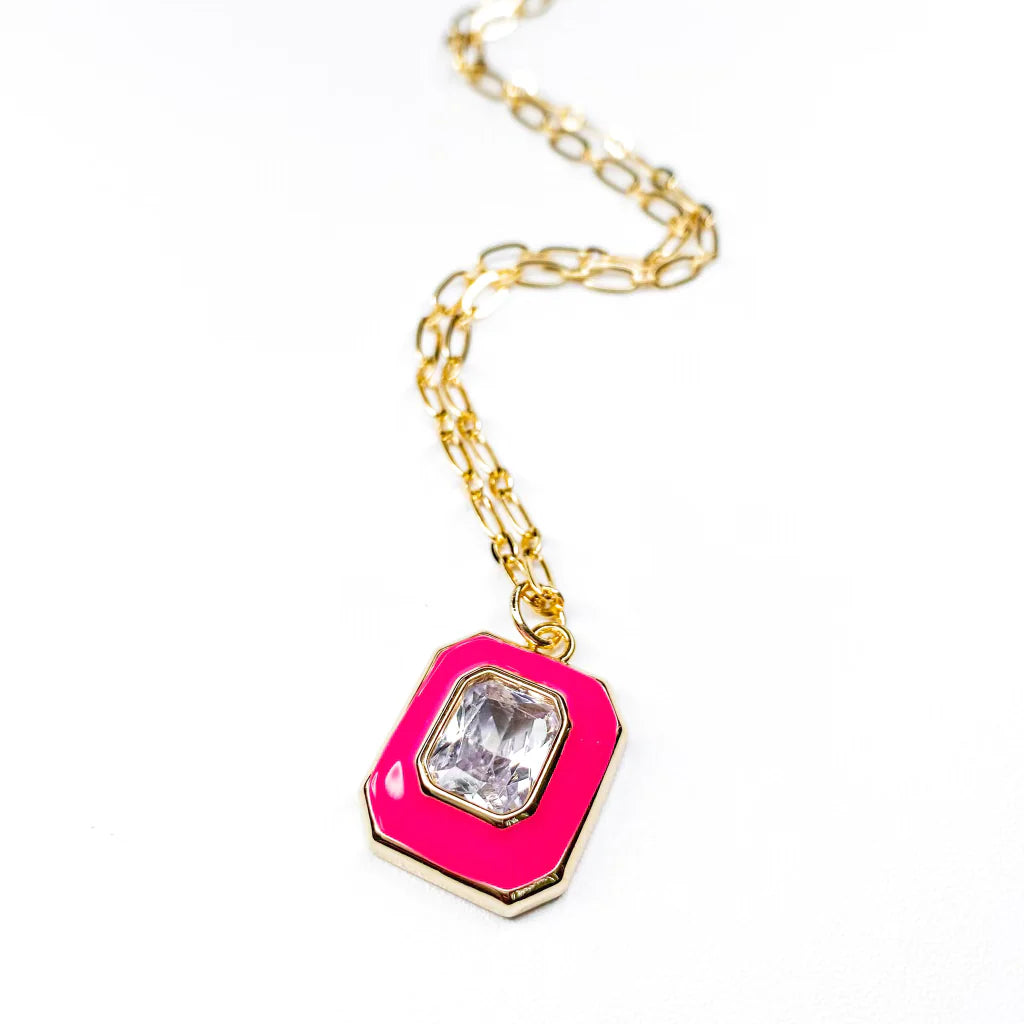 Connie Hot Pink Necklace