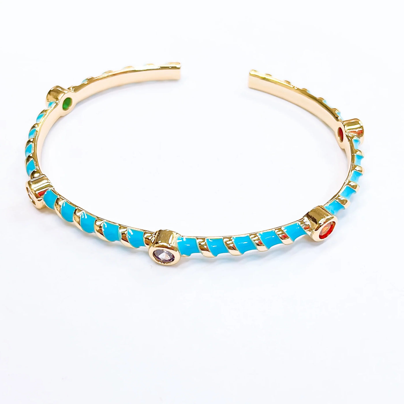 Twisted Blue Bangle