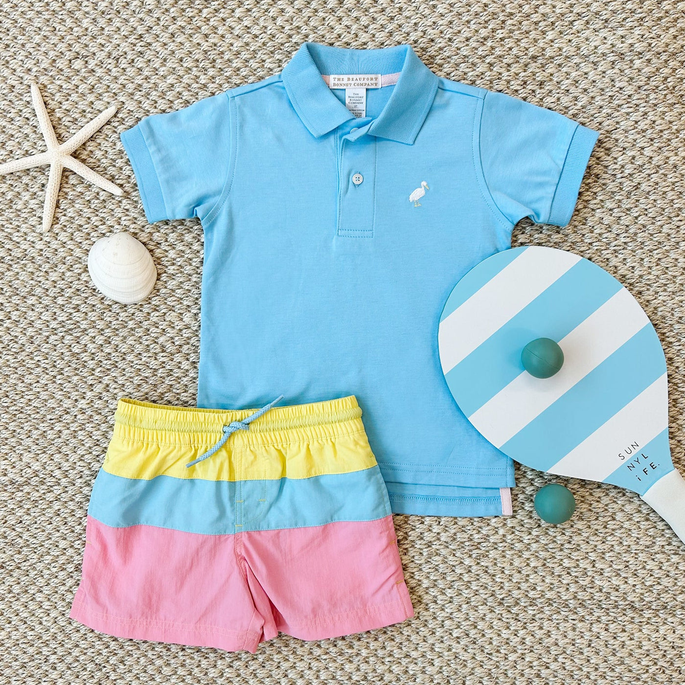 Country Club Colorblock Trunk -LWY/BrookBlue/HHP