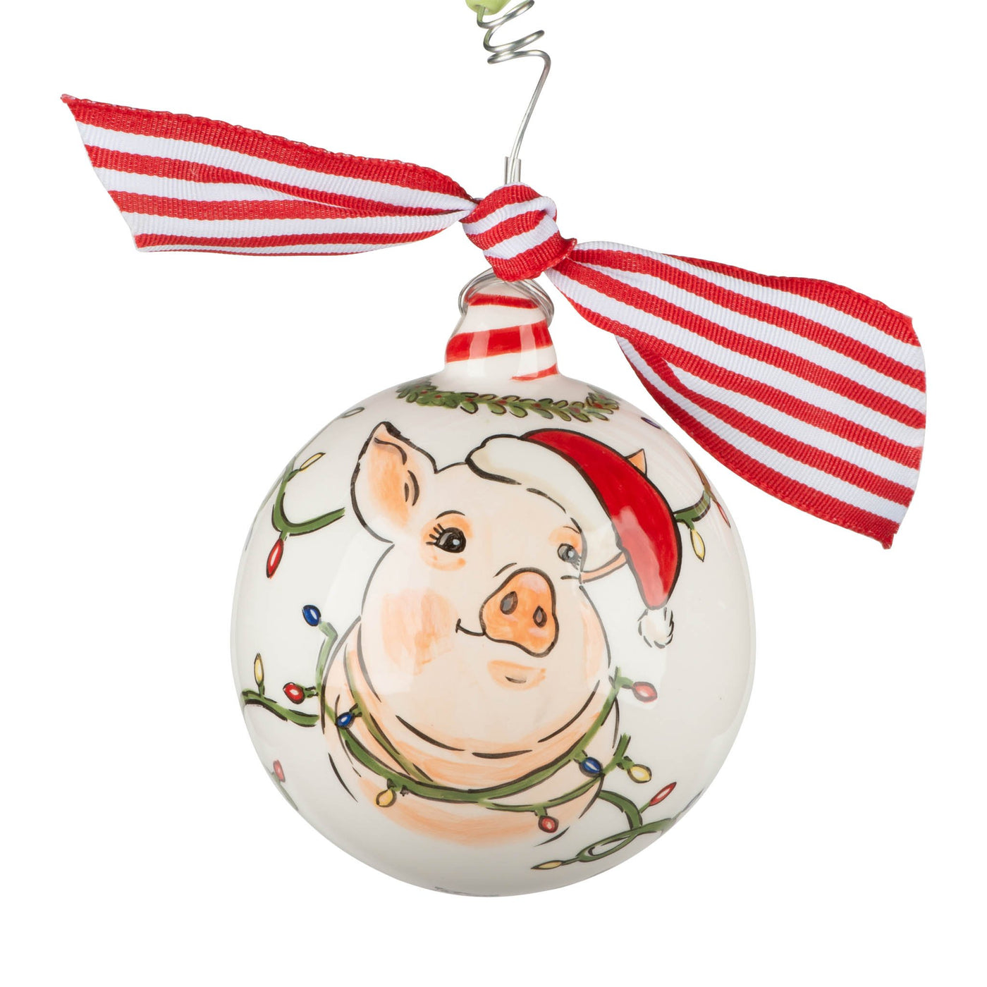 Merry & Bright Pig Ornament