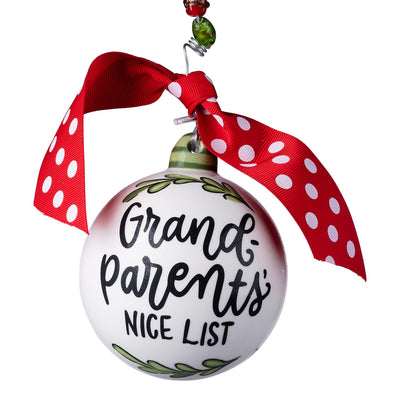 Grandparents Nice List Ornament
