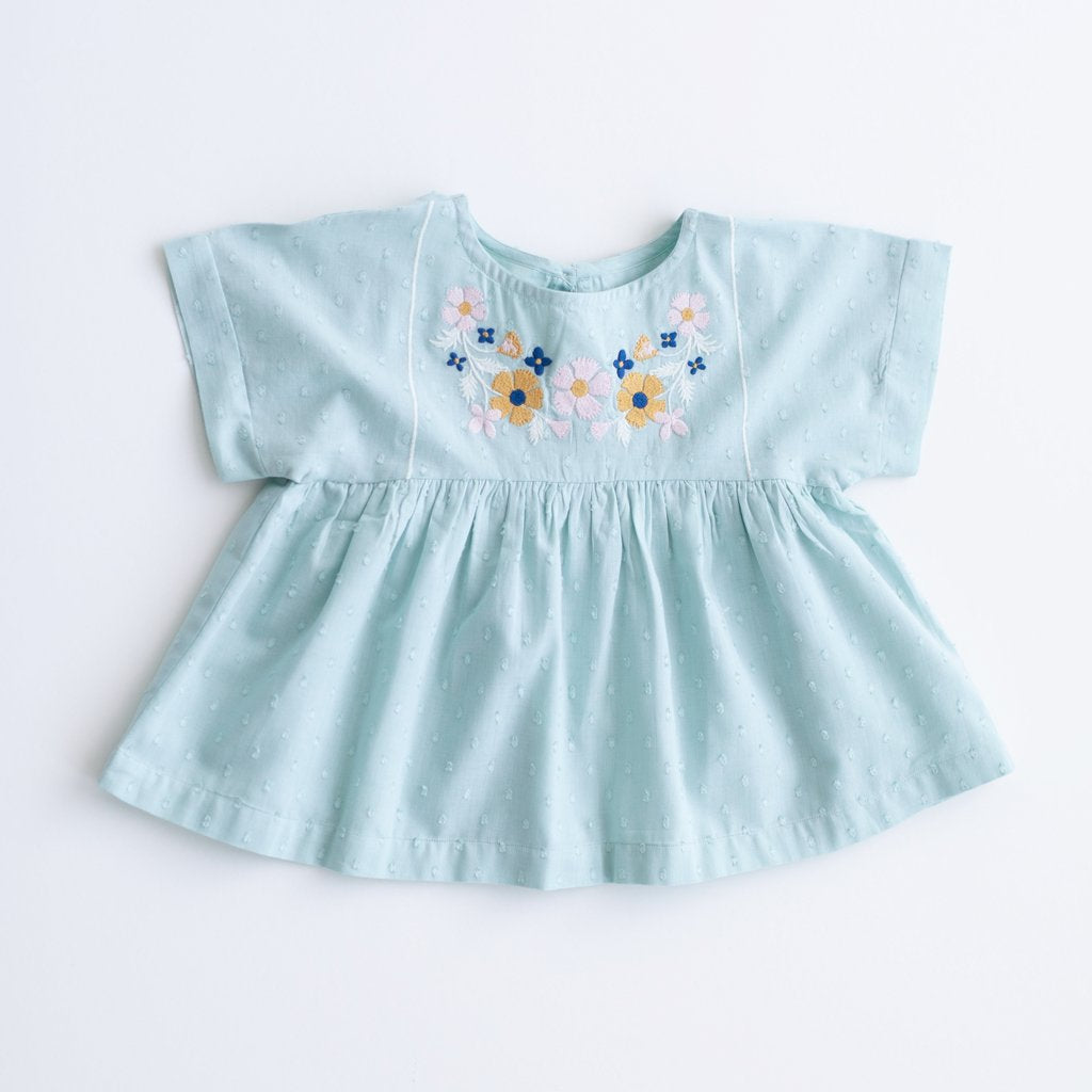 Swing Top - Mint Embroidery