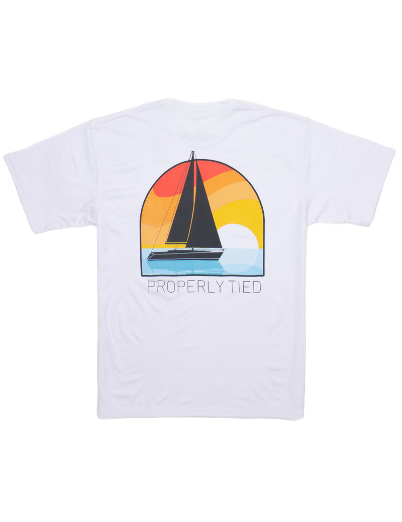 LD Performance SS Tee Sailboat - White