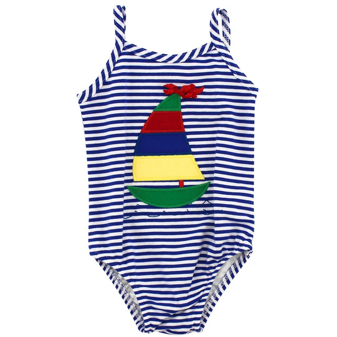 Sailboat Girls One Piece Swimsuit