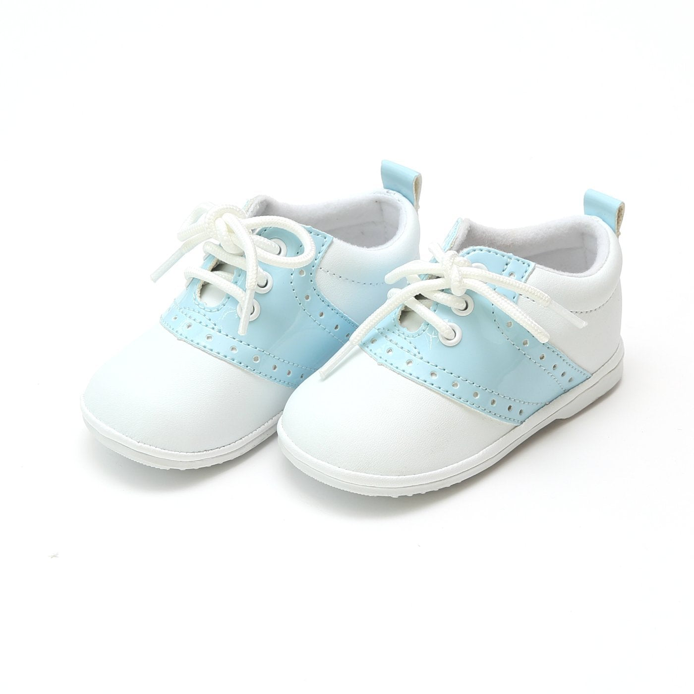 Saddle Shoe Style 2342 - White/Patent Sky Blue
