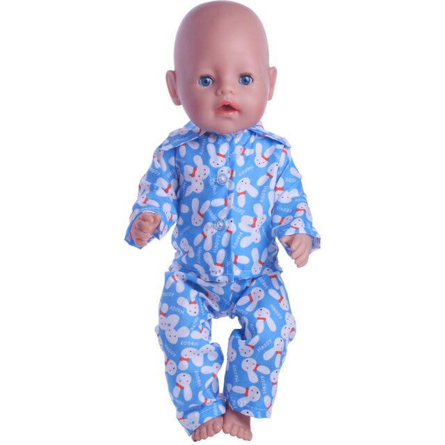 18" Doll PJs - Blue Bunny