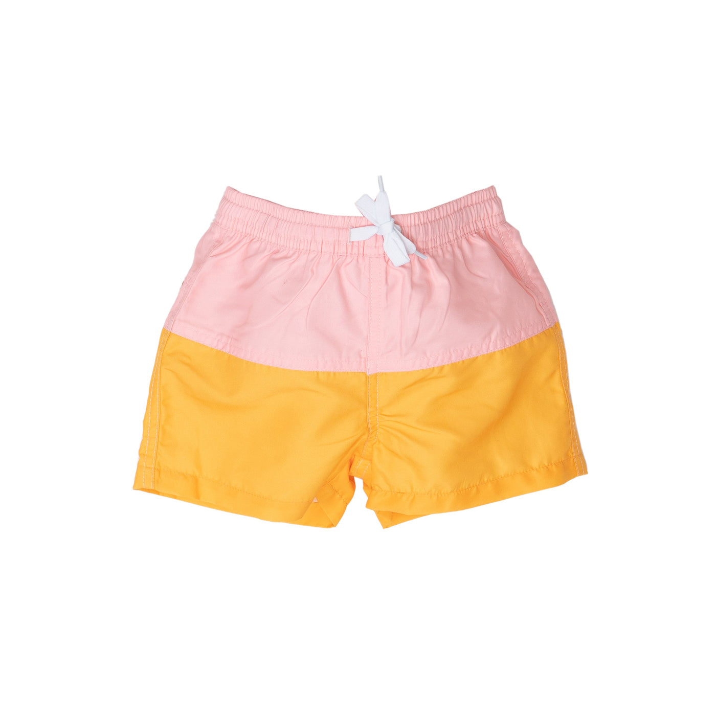 Pink/Orange Geo Print Swim Trunks