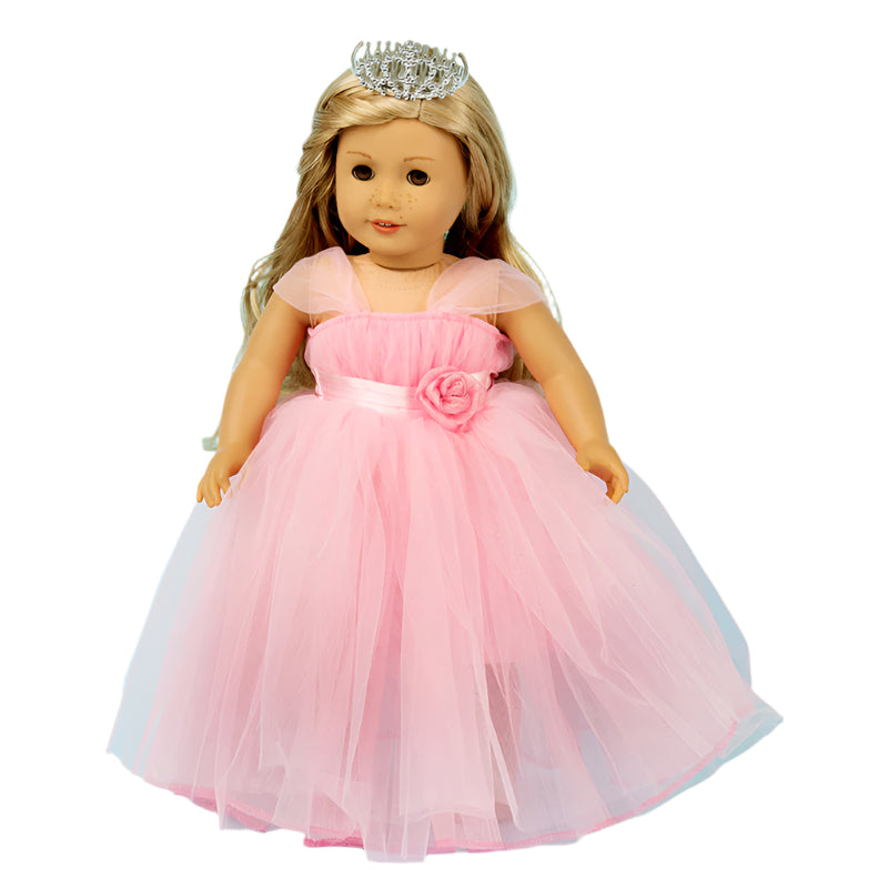 18" Doll Pink Tulle Dress