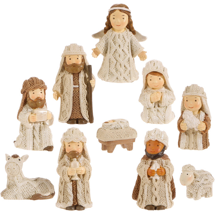 Winter Cottage Theme -8.75" Nativity