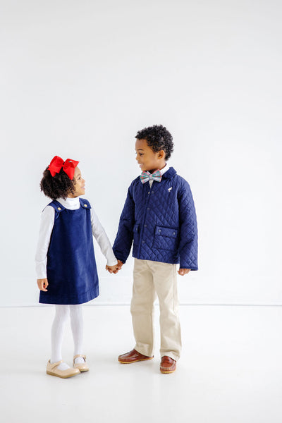 Caldwell Quilted Coat-Nantucket Navy/PalmP