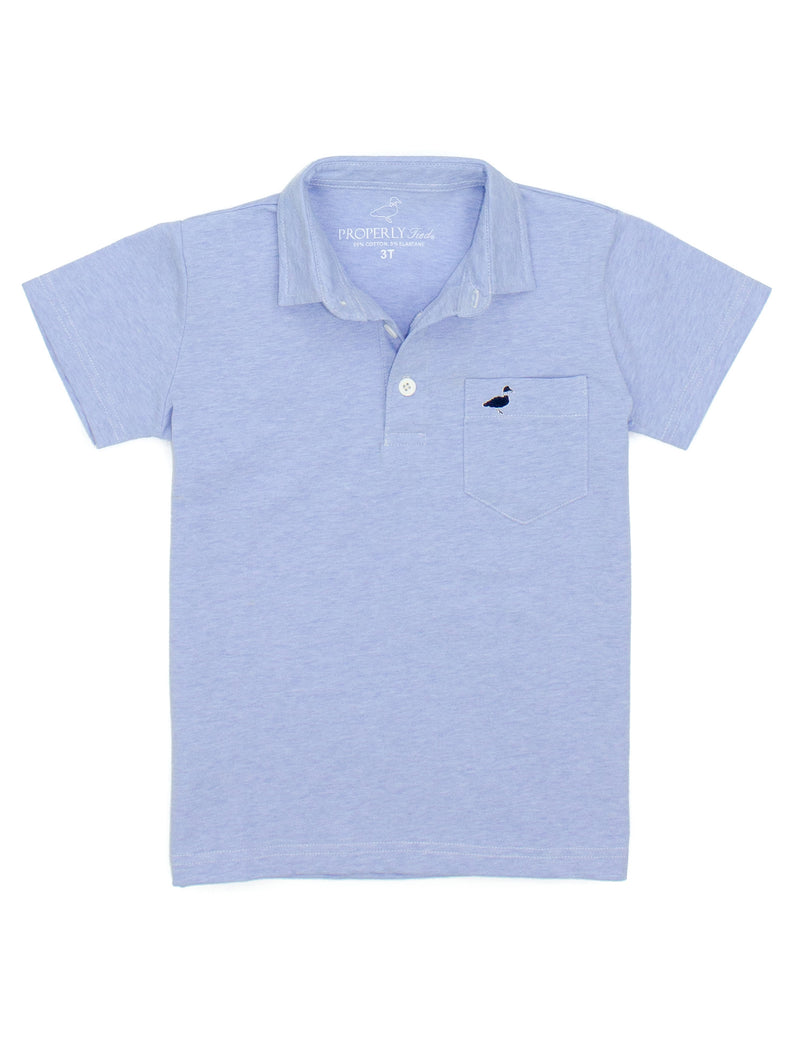 LD Harrison Pocket Polo - Light Blue