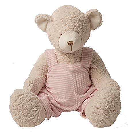 10" Teddy Bear w/ Pink Stripe Dress