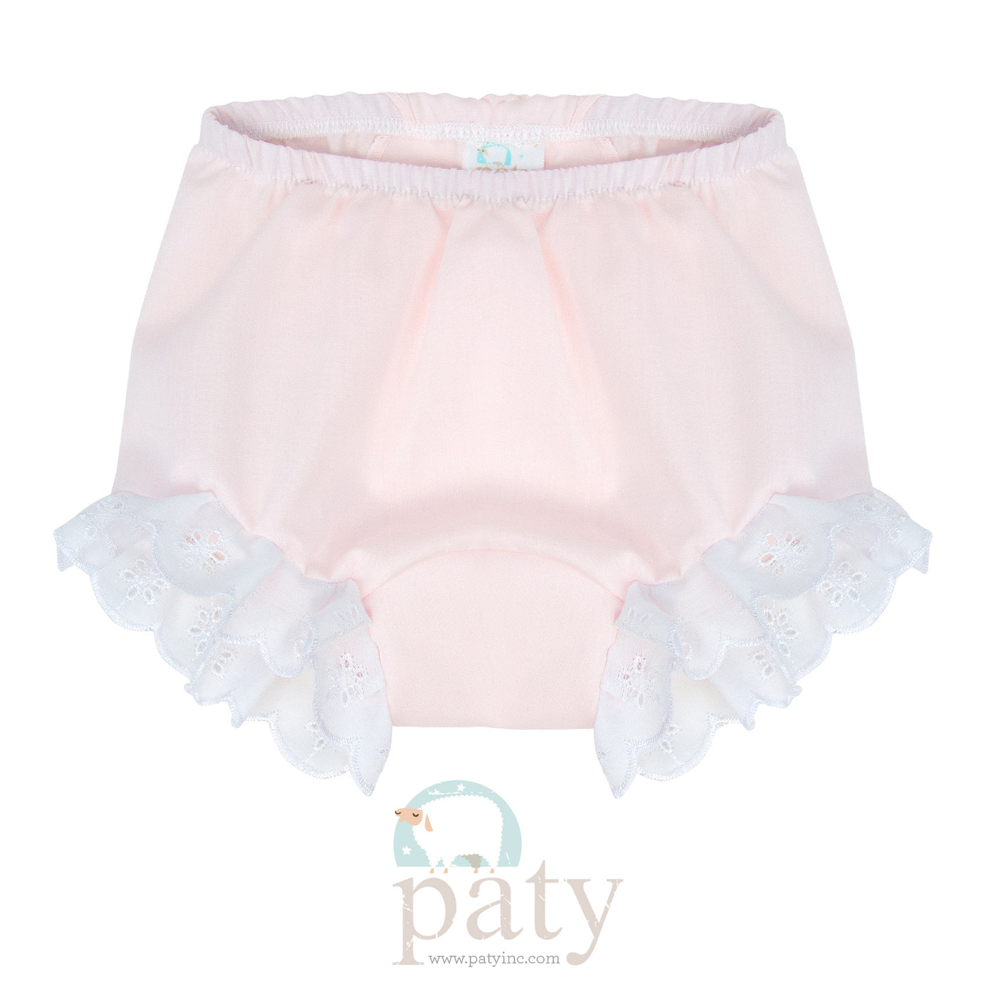 Pink Imperial Batiste Eyelet Diaper Cover