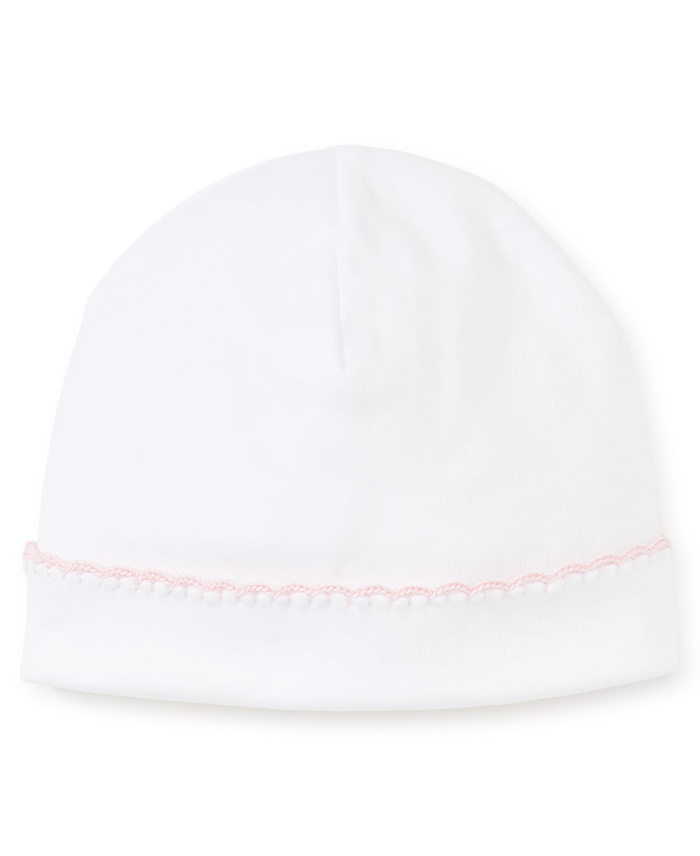 Kissy Premier Hat - White w/ Pink Trim