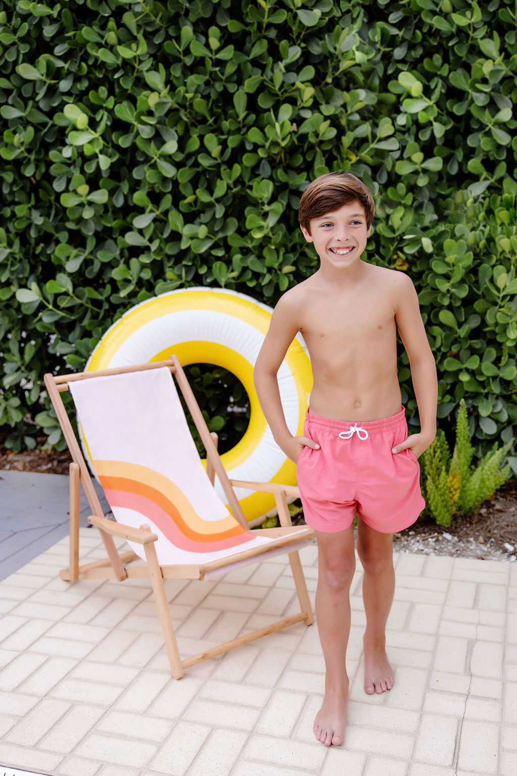 Sarasota Swim Trunks - Parrot Cay Coral /WAW