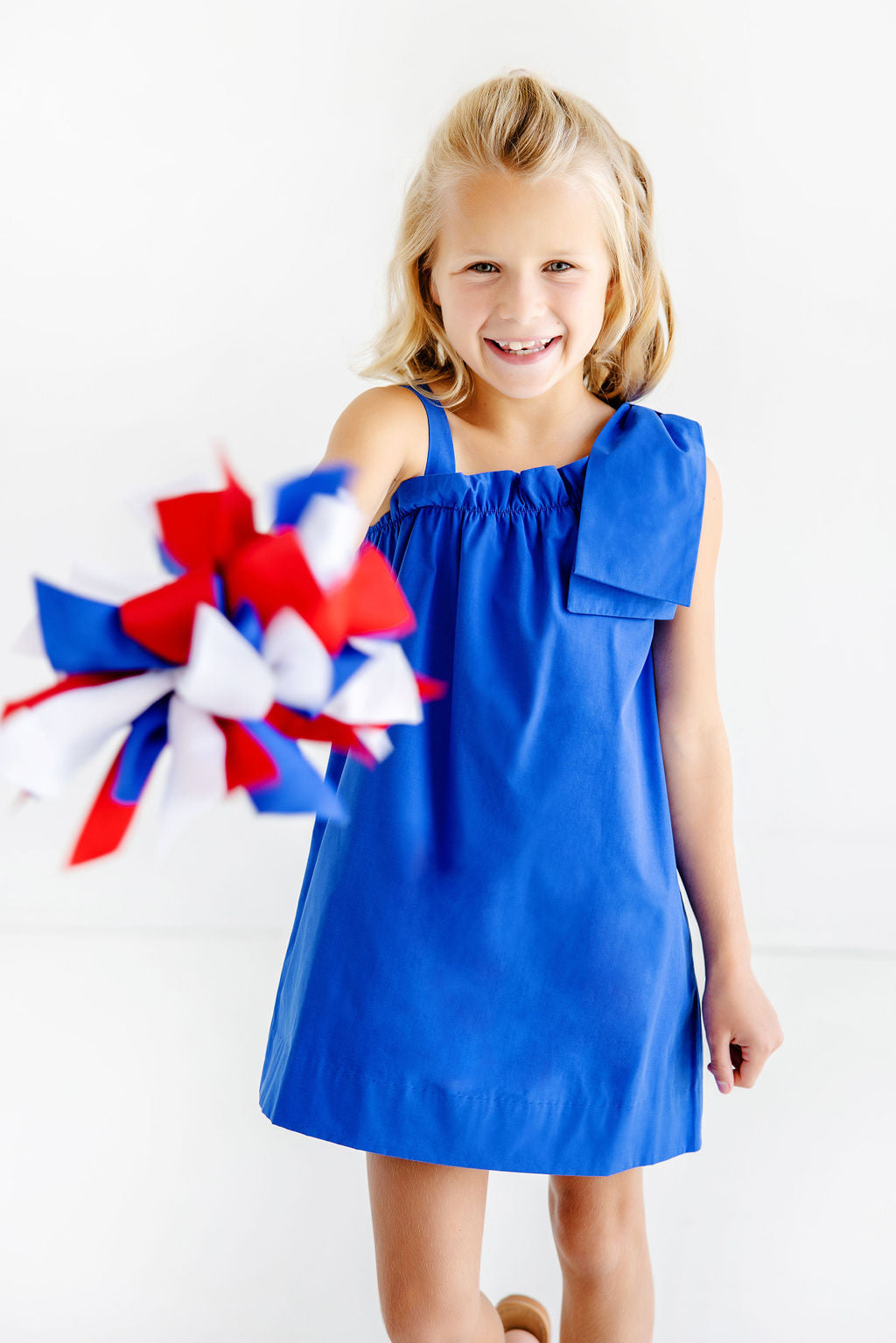 Maebelle Bow Dress -Rockefeller Royal