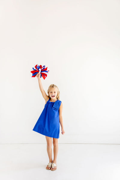 Maebelle Bow Dress -Rockefeller Royal