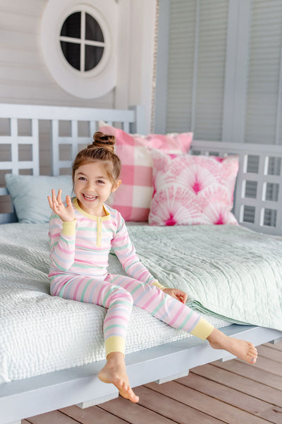 Sara Jane's Sweet Dreams Set - Millars Sound Stripe/Lake Worth Yellow