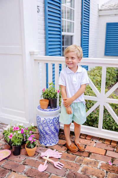 Shelton Shorts - Grafton Green Gingham