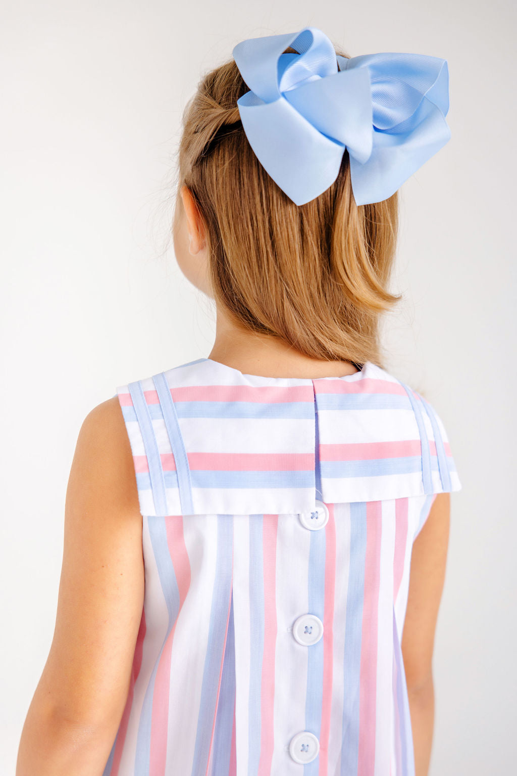 Cindy Sailor Dress - New River Nautical Stripe