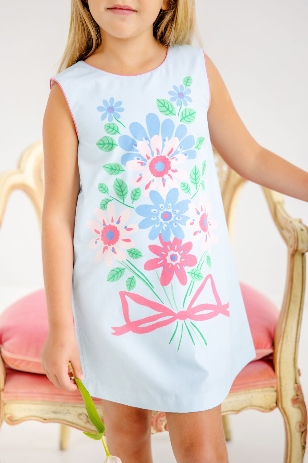 Anne Charlotte Shift Dress BuckBlue/HHP Flower