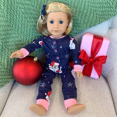 Dolly's Night Nights- Dear Santa- Navy/Pink/HHP