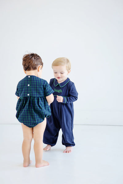 Bradford Romper -Nantucket Navy/Kiawah KG