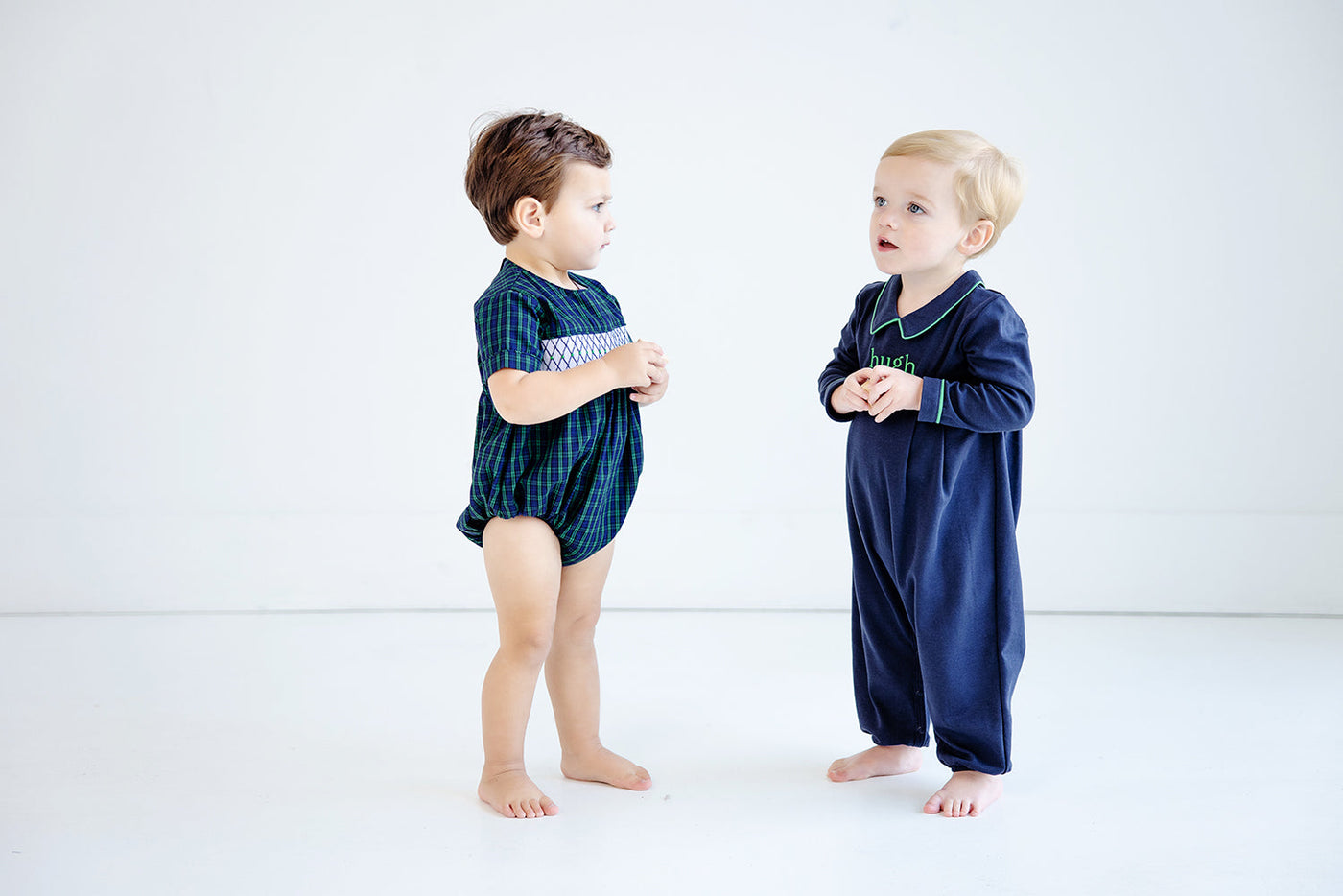 Bradford Romper -Nantucket Navy/Kiawah KG