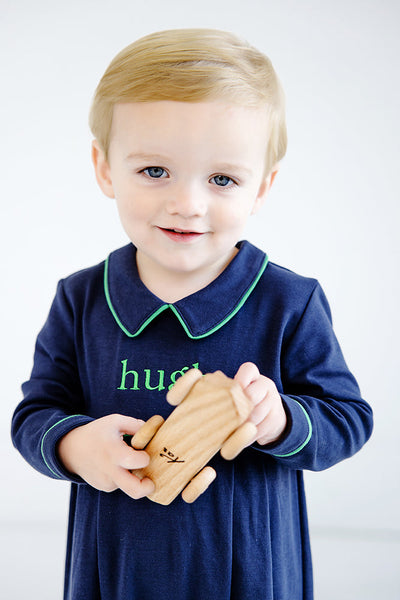 Bradford Romper -Nantucket Navy/Kiawah KG
