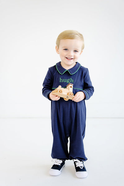 Bradford Romper -Nantucket Navy/Kiawah KG