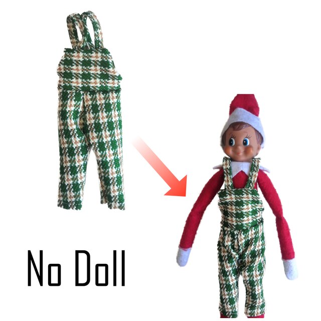 Elf Props - Plaid Overalls - 2 Colorways