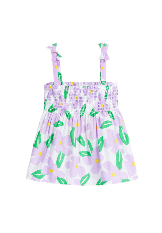 Lucy Top - Wisteria Melrose Floral