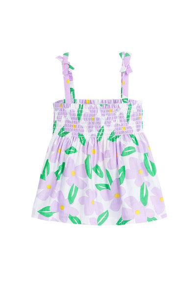 Lucy Top - Wisteria Melrose Floral