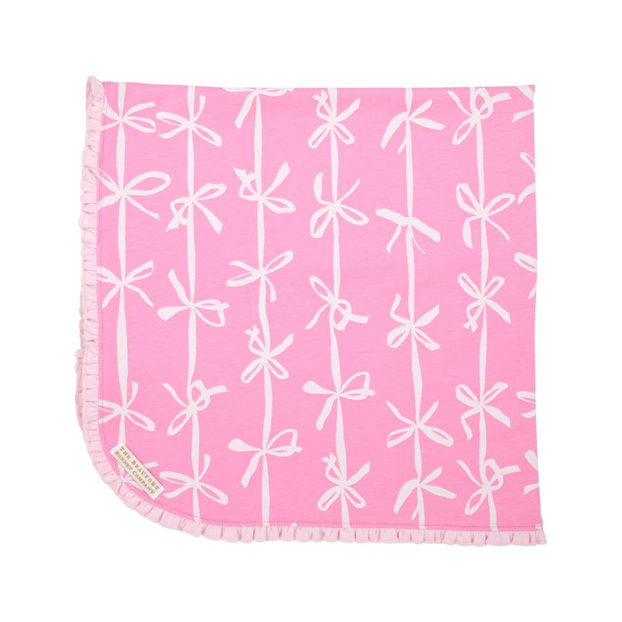 Baby Buggy Blanket - Pink Braselton Bows w/PBP