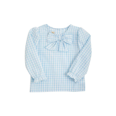 Beatrice Bow Blouse - BB Gingham - Revised Fit