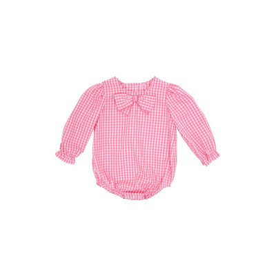Girls Beatrice Bow Blouse HHP Gingham
