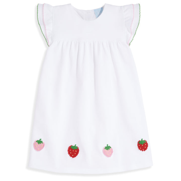 Applique Benton Dress- Strawberries