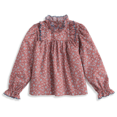 Lucille Ruffled Blouse- Eleanor Floral