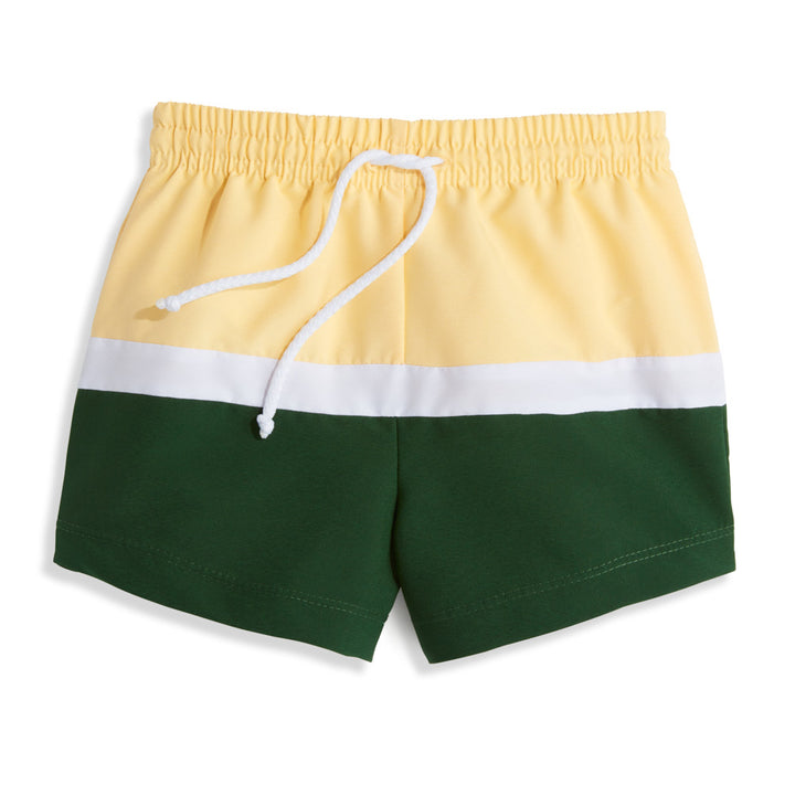 Colorblock Bayshore Swim Trunk - Hunter Lemon