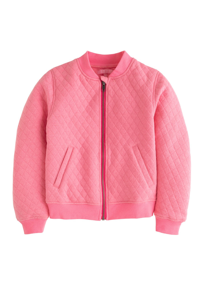 Quilted Bomber-Rose