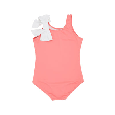 Brookhaven Bow Bathing Suit - Parrot Cay Coral/WAW