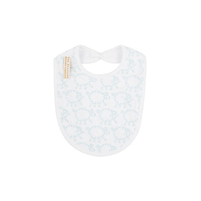 Burp Me Bib-Baa Baa Baby Blue/WAW