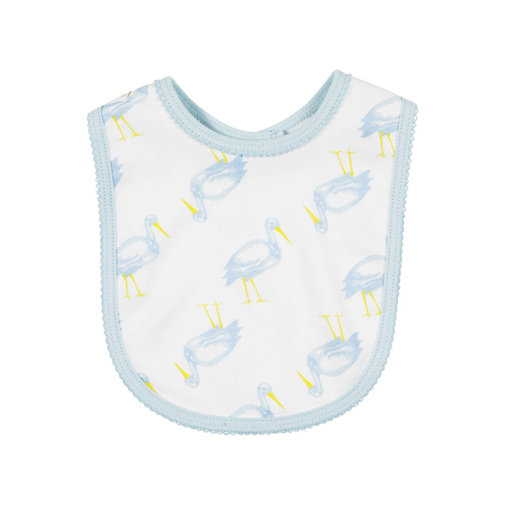 Burp Me Bib -Sir Proper Stork/BuckBlue