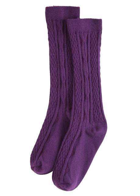 Cable Knee High-Plum