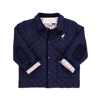 Caldwell Quilted Coat-Nantucket Navy/PalmP