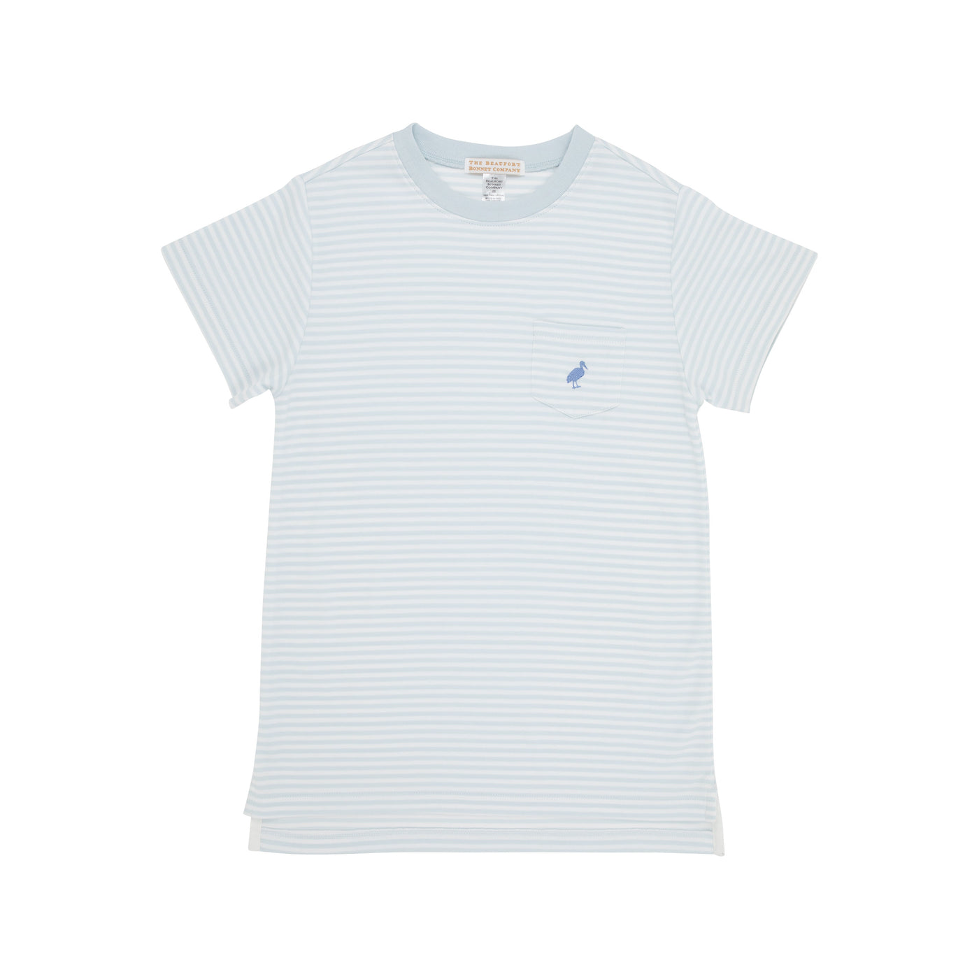 Carter Crewneck -BuckBlue/PCP Stripe -Pocket and Stork