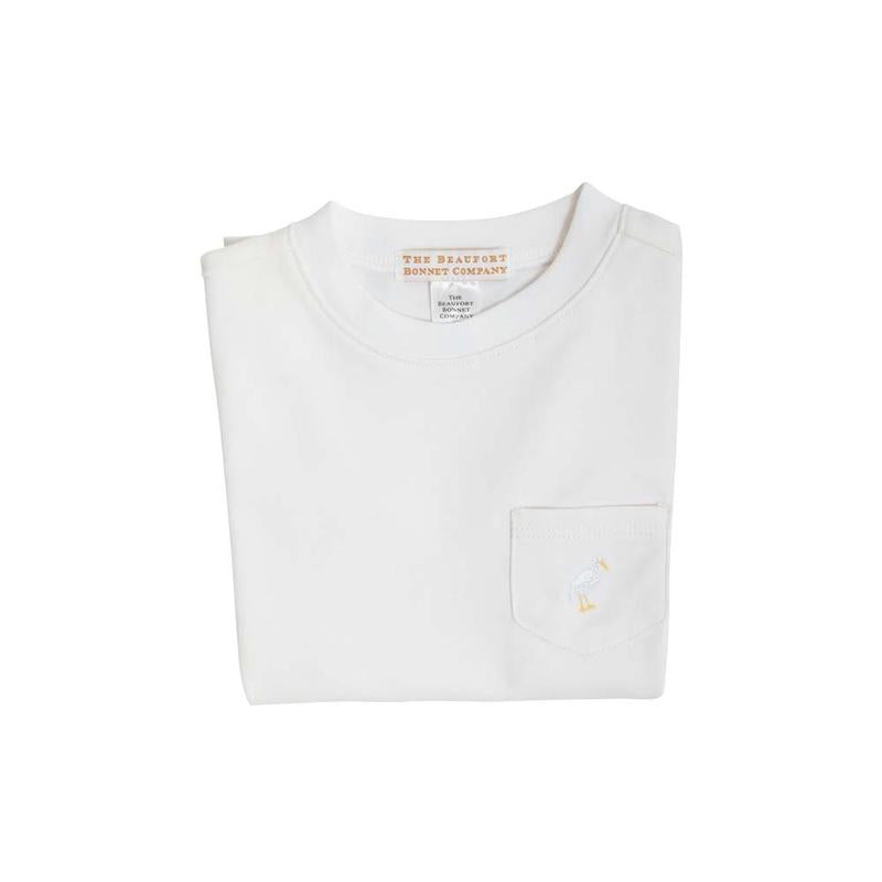 Carter Crewneck - Worth Avenue White - w/ Pocket